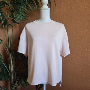 3/$25 Members Mark Short Sleeve Sandwash Tee Shirt Large Baby Pink Soft